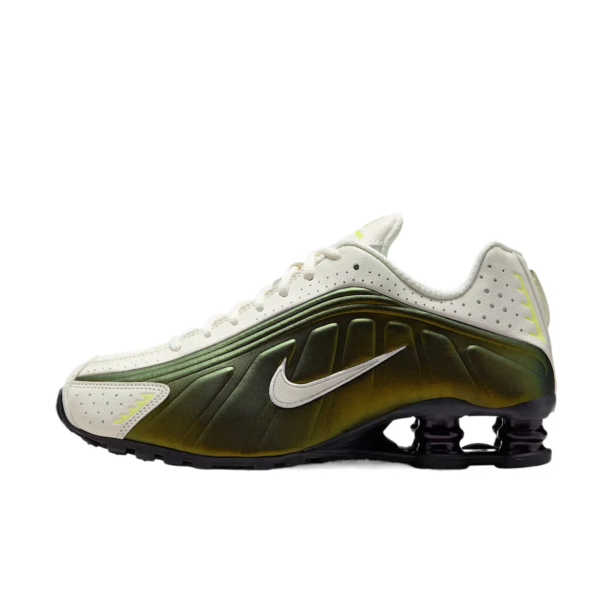 Nike Shox R4 Mid top Casual Shoes Women's Dark Green