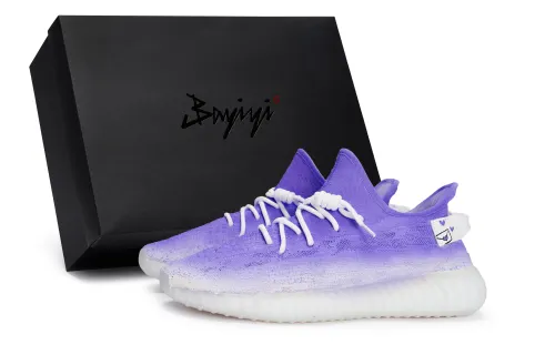 Adidas Originals Yeezy Boost 350 V2 811 Manufacturing, Berry Can't Beat You Blue Purple, Special Shoe Box Low top