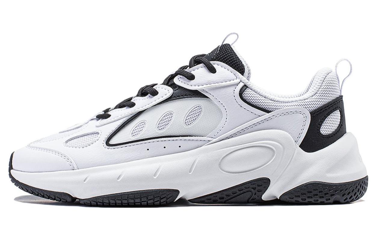 Li Ning Wing Style Cushioning Slip Resistant Abrasion Resistant Support Low top Casual Shoes Women's Black White