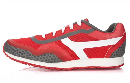 Li Ning Glory 92s Slip Resistant Abrasion Resistant Low top Casual Shoes Men's Red Gray
