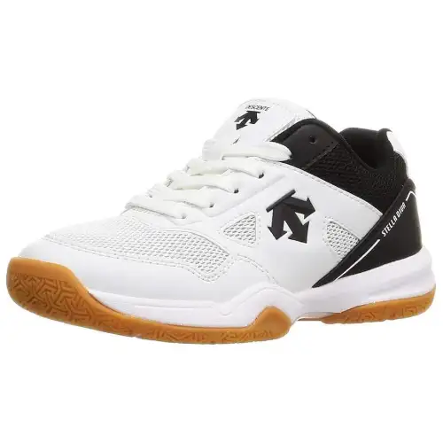 DESCENTE Cushioning Slip Resistant Low top Casual Shoes Unisex White Black