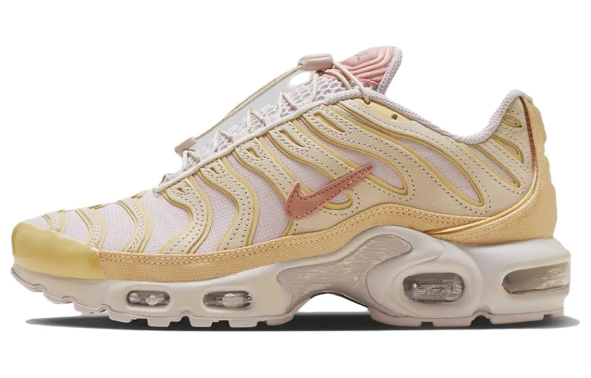 Nike Air Max Plus Low top Casual Shoes Women's Light Yellow