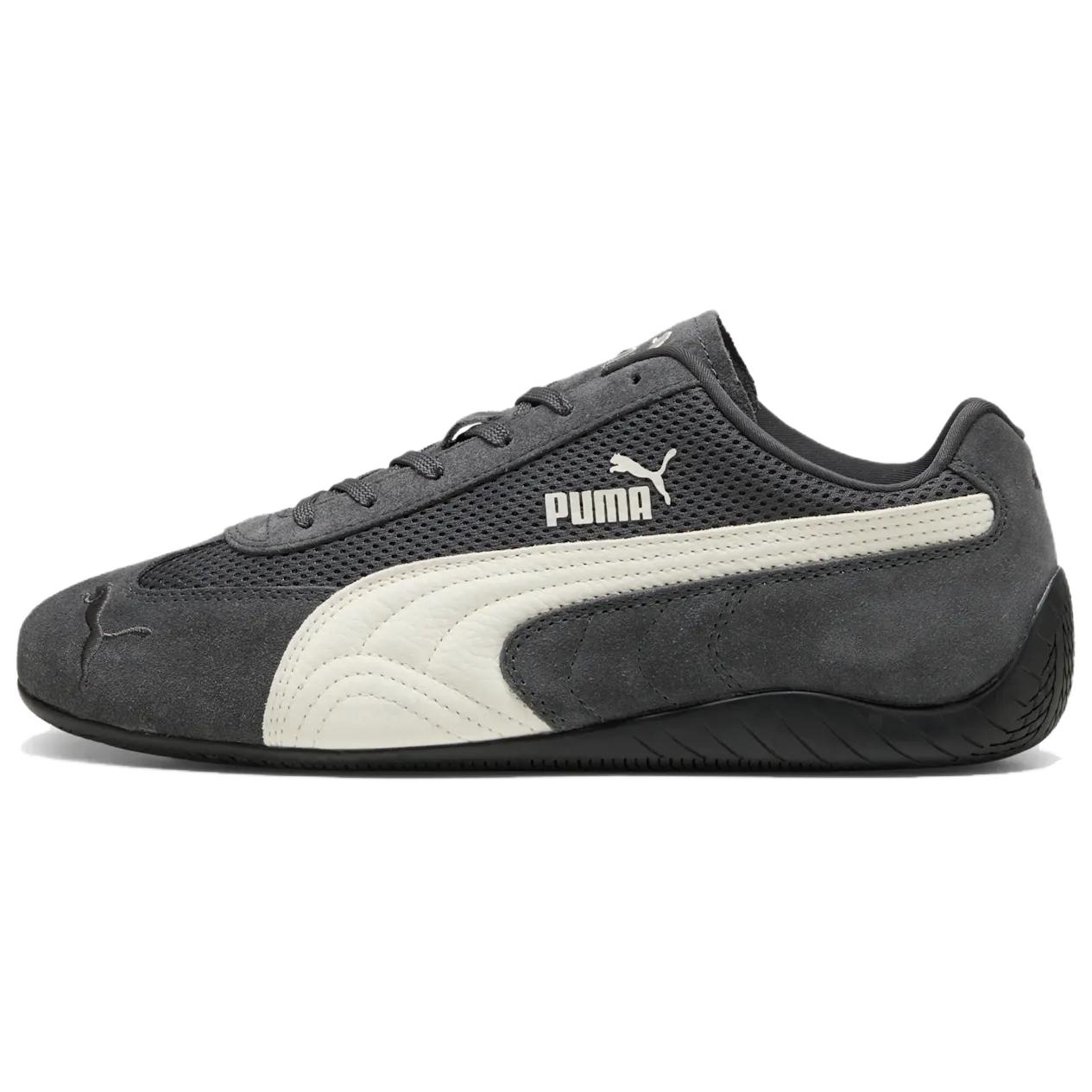 PUMA Puma Speedcat Series Racing Thin Sole Moral Training Mesh Splicing Comfortable and Versatile Couple Shoes Low-top Life Casual Shoes Same Style for Men and Women Gray