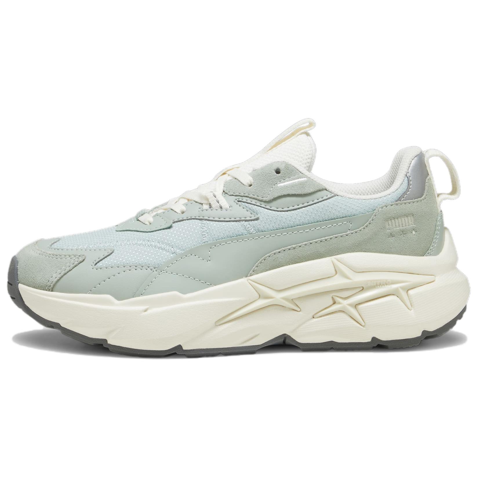 PUMA Spina Nitro Tonal Low top Casual Shoes Women's Gray Green
