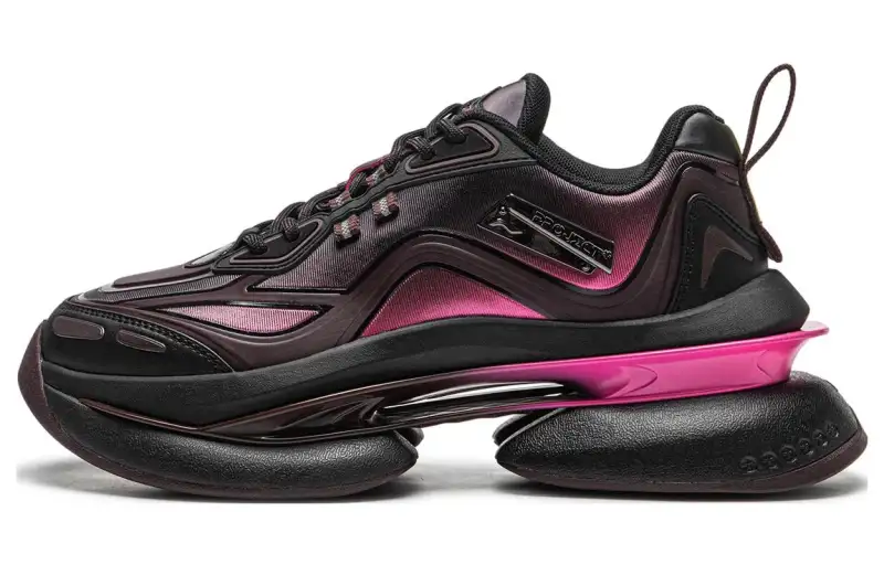 Li Ning Carvelight Slip Resistant Abrasion Resistant Low top Casual Shoes Women's Black