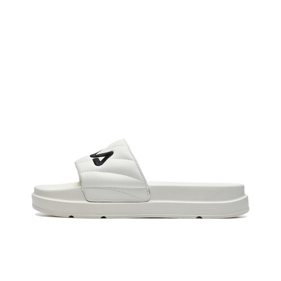 FILA Drifter Abrasion Resistant Slide Slippers Women's White Black