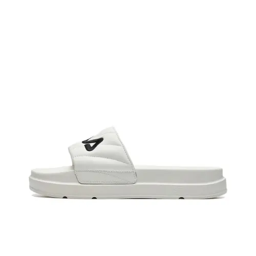 FILA Drifter Abrasion Resistant Slide Slippers Women's White Black