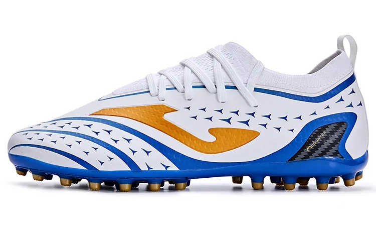 Joma MG Multi Ground Slip Resistant Abrasion Resistant Slip Resistant Abrasion Resistant Soccer Shoes Men's White Blue