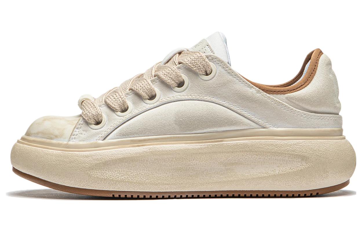 Li Ning Yun You C4D Comfortable Slip Resistant Low top Casual Shoes Women's Ivory