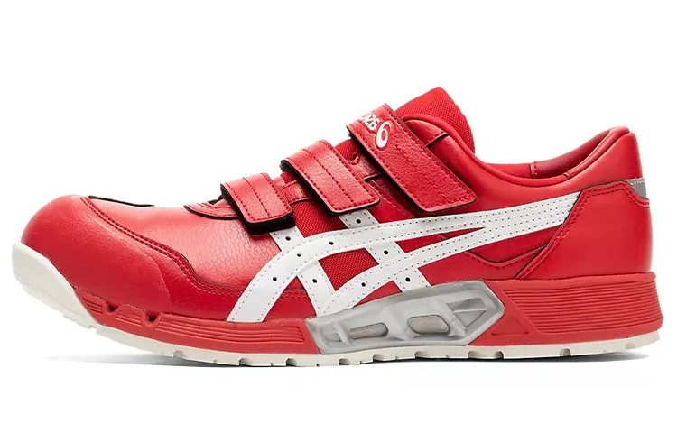 ASICS Winjob Casual Shoes Men's Low Top Red/White