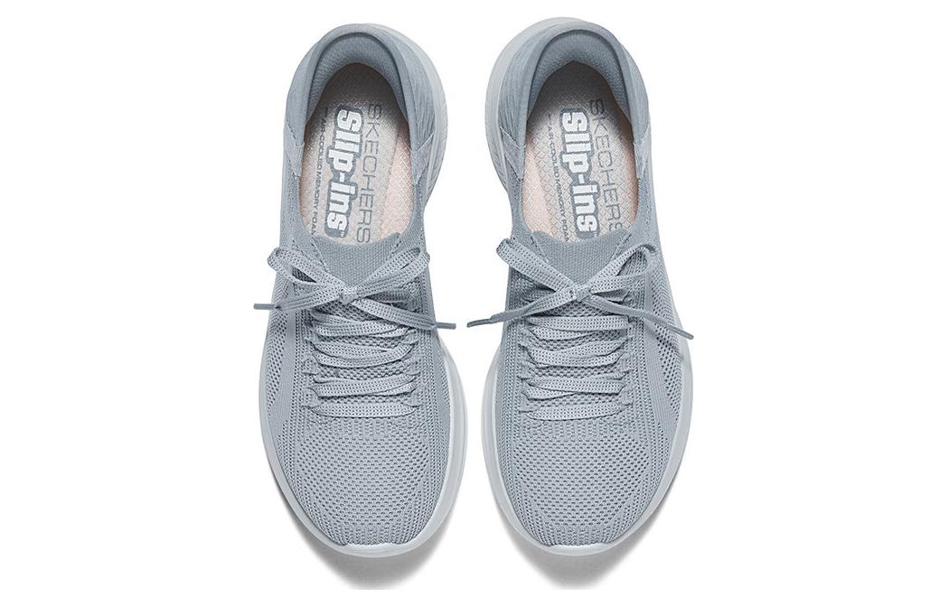 Skechers Sport Lace Up Breathable And Quick Dry Breathable And Quick Dry Low top Casual Shoes Women's Gray