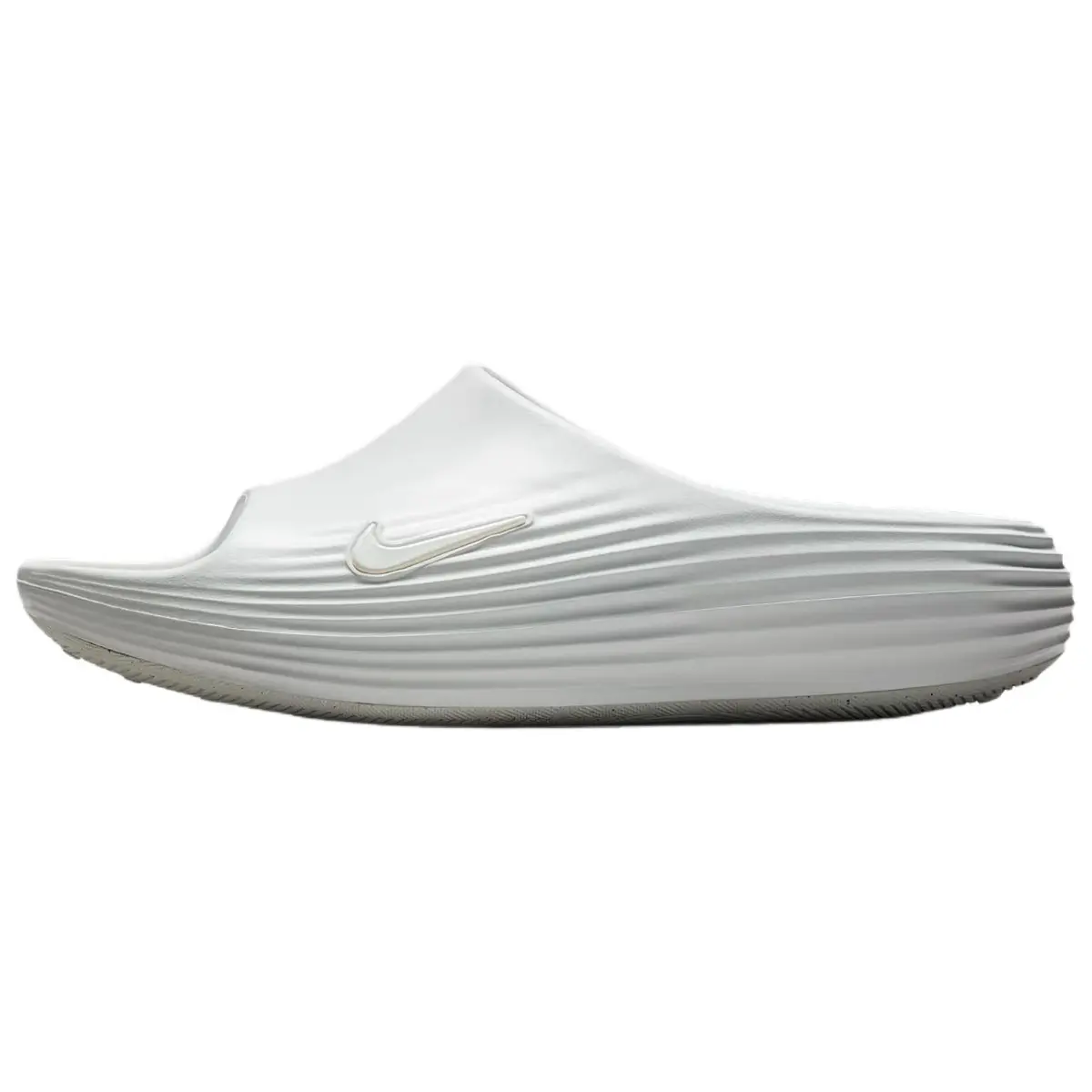 Nike ReactX Rejuven8 Slip Resistant Abrasion Resistant Slide Slippers Men's White