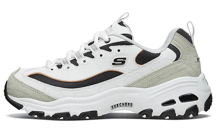 Skechers D'Lites 1.0 Height Increasing Low top Casual Shoes Women's Light Gray White