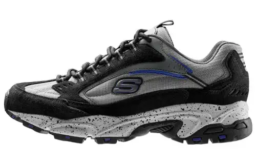 Skechers Stamina Low top Casual Shoes Men's Black White Gray
