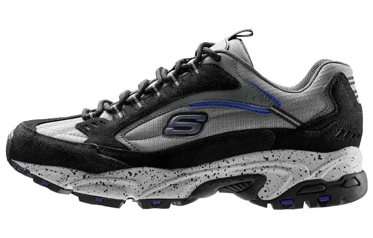Skechers Stamina Low top Casual Shoes Men's Black White Gray