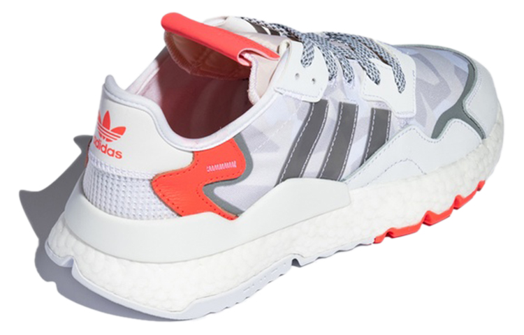 Кроссовки adidas originals Nite Jogger (бело-серо-розовые) — фото 4