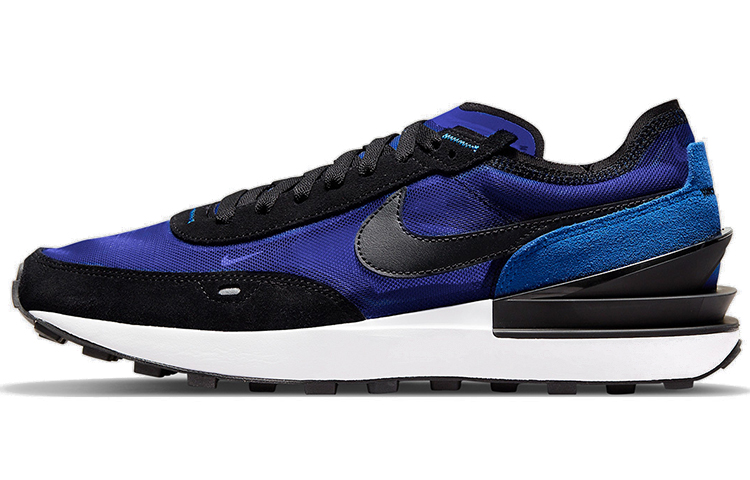 Мужские кроссовки Nike Nike Waffle One black royal (черно-сине-белые)