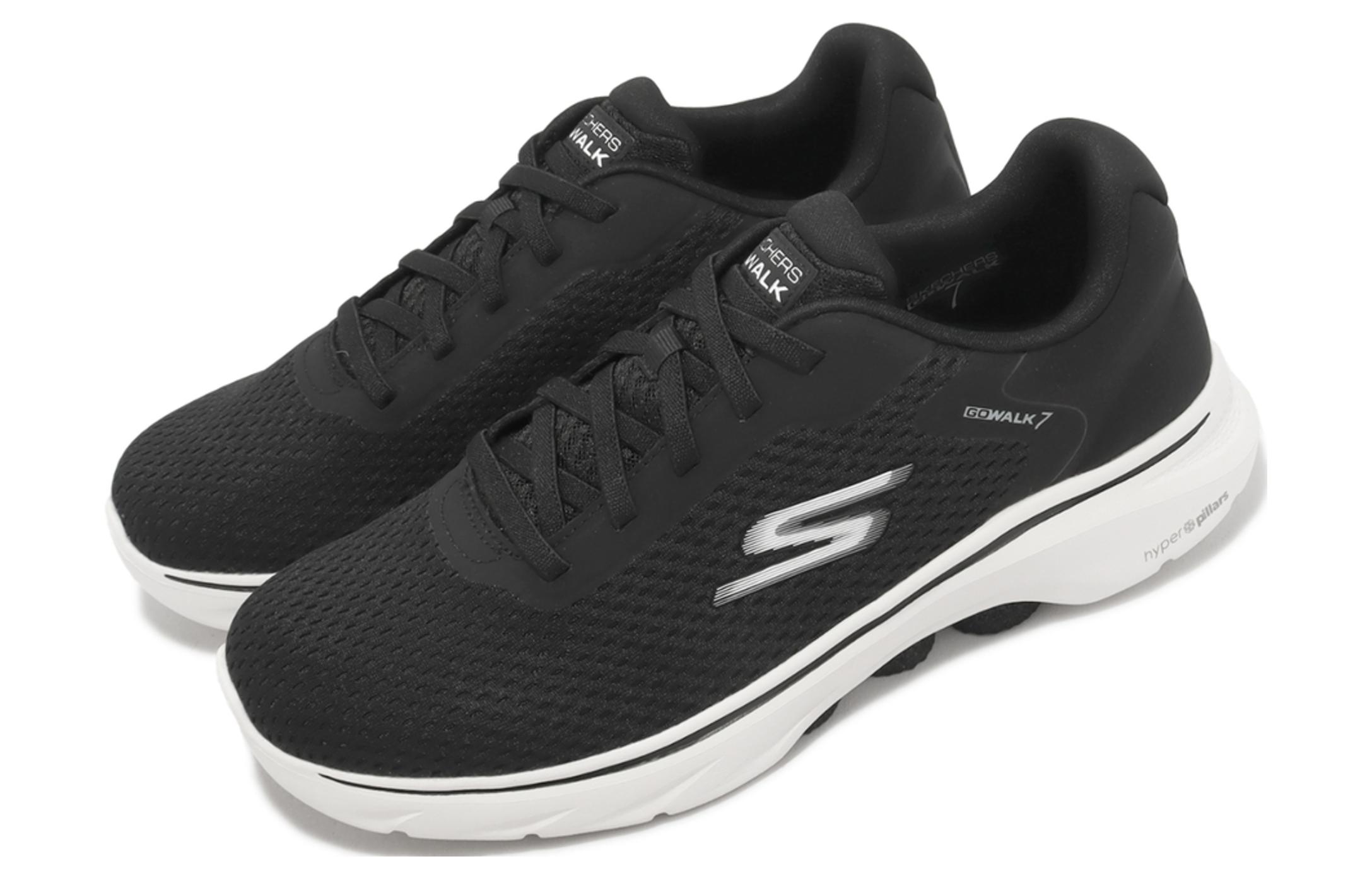 Skechers GO WALK 7 Abrasion Resistant Breathable Low top Casual Shoes Men’s Black