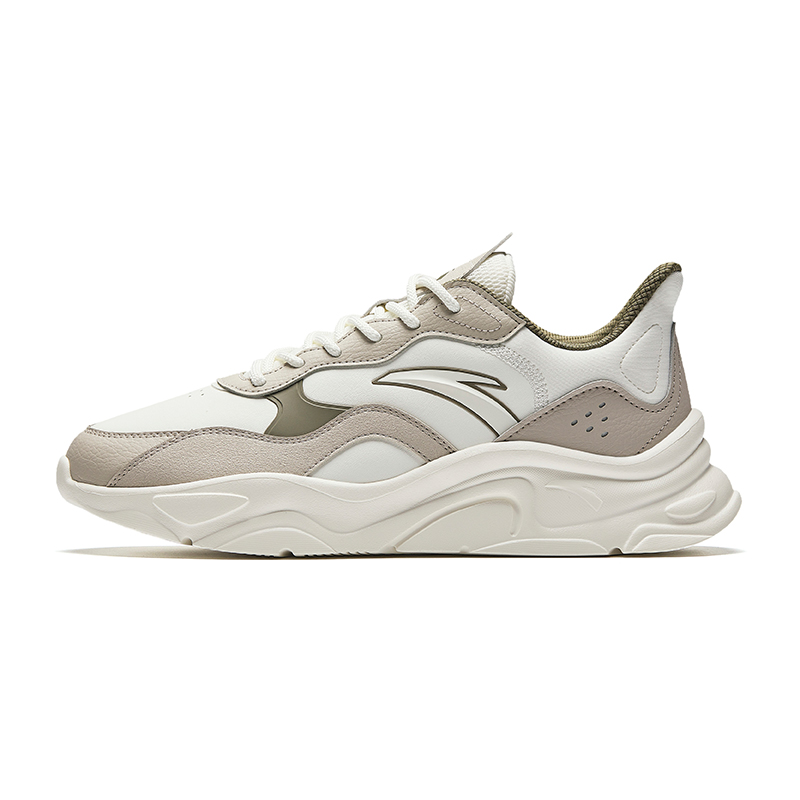 Anta Millennial Generation Slip Resistant, Abrasion Resistant, Waterproof Low top Casual Shoes Men's White Green