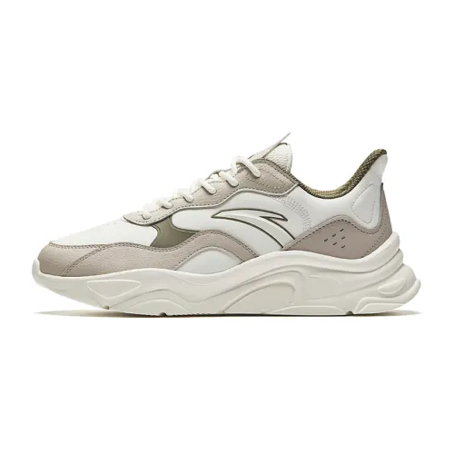 Anta Millennial Generation Slip Resistant, Abrasion Resistant, Waterproof Low top Casual Shoes Men's White Green