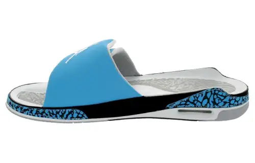Air Jordan 3 Slide Blue White Shoe
