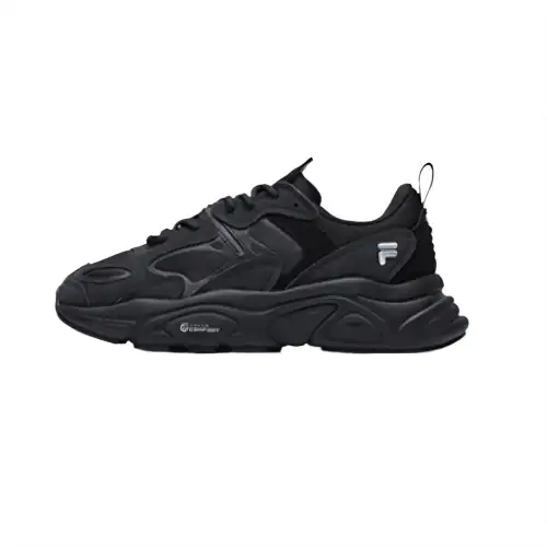FILA HERITAGE RUNNING Comfortable Abrasion Resistant Low top Casual Shoes Women's Black