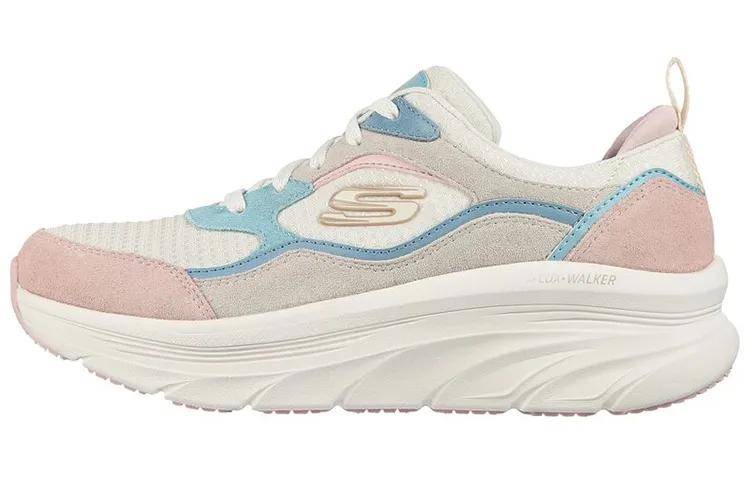 Skechers D'lux Walker Low top Casual Shoes Women's Blue Pink White