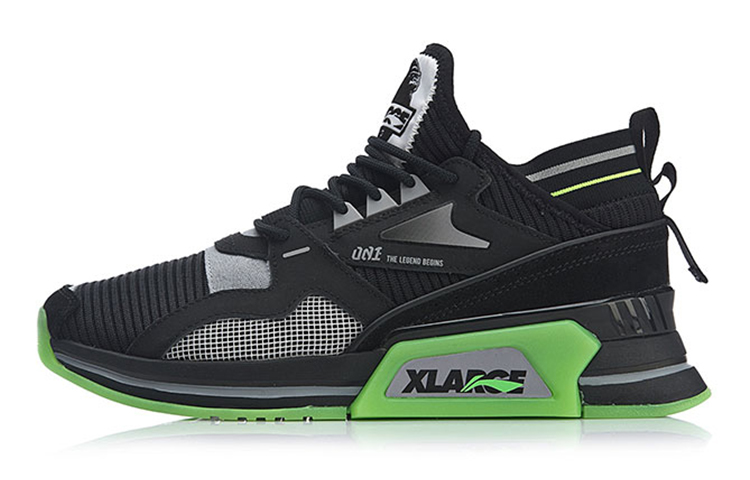 Li Ning Mid top Casual Shoes Men's Black
