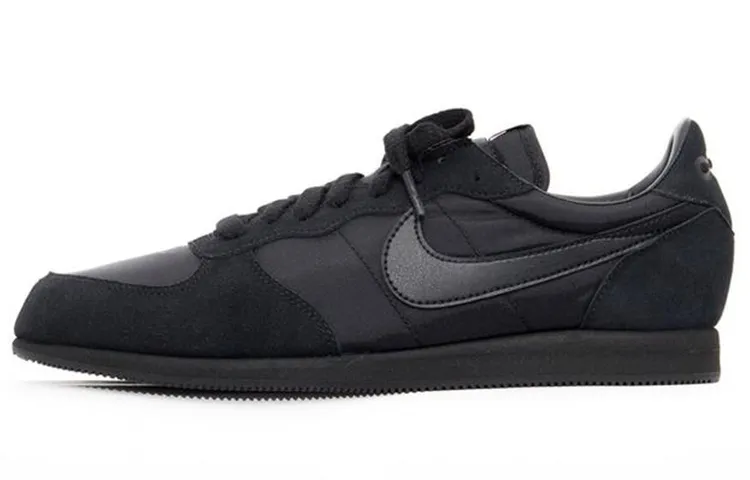 Comme Des Garcons x Nike Black Eagle 'Triple Black' Textile, Leather Cushioning Slip Resistant Abrasion Resistant