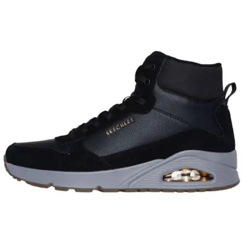 Skechers Uno Comfortable Mid top Casual Shoes Men's Black