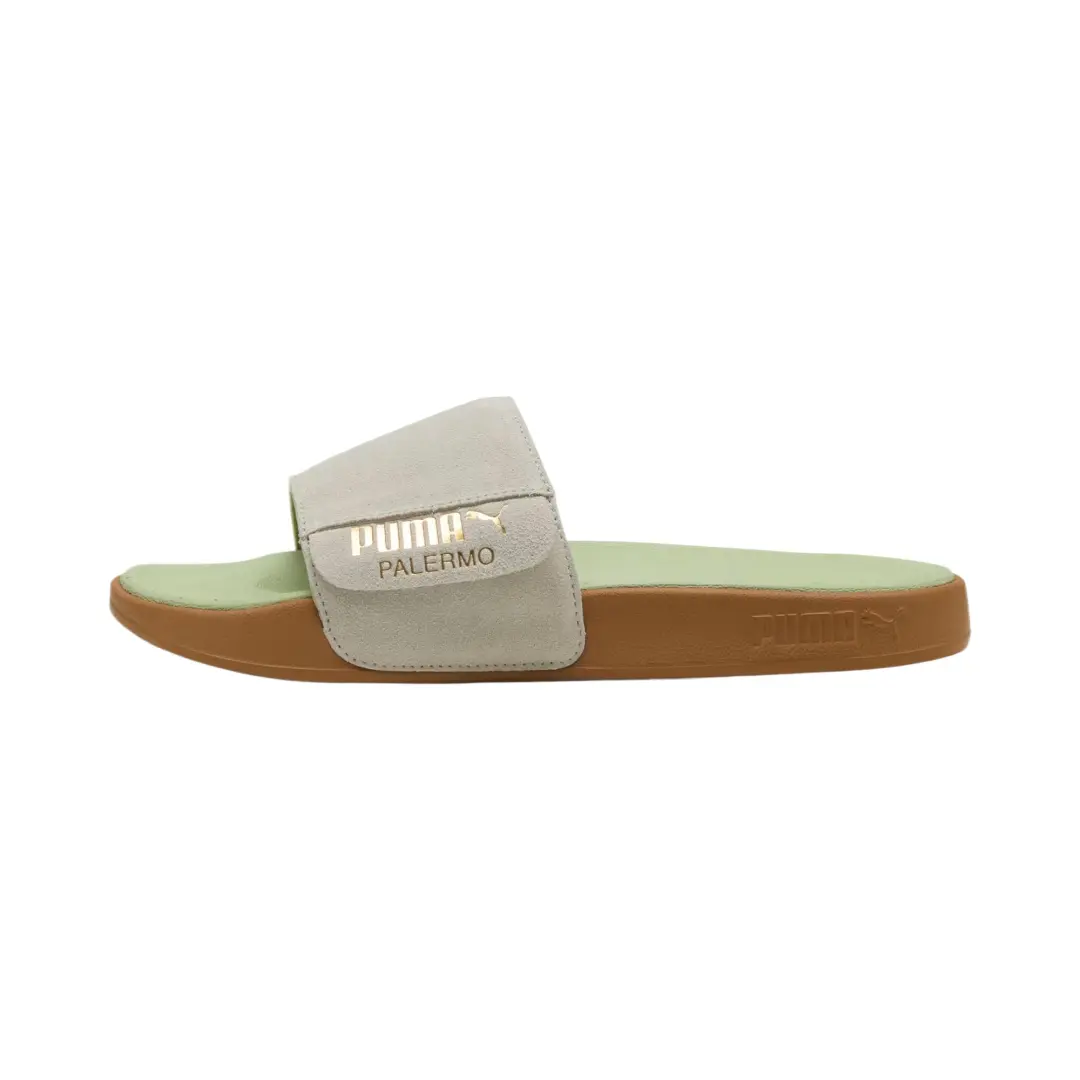 PUMA Leadcat 2.0 Slip Resistant Slide Slippers Unisex Gray Green