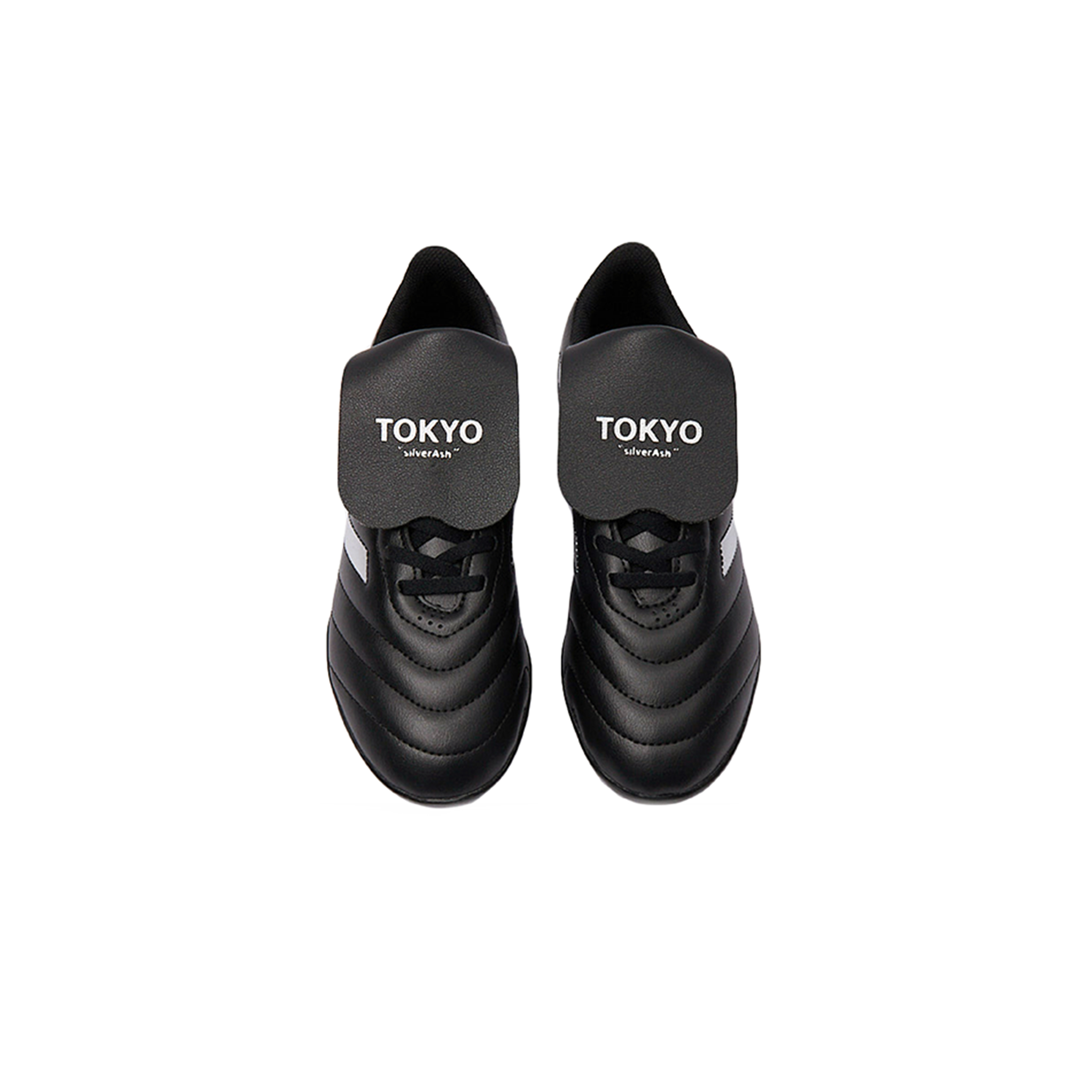 Adidas GOLETTO 8 Slip Resistant Abrasion Resistant Slip Resistant Abrasion Resistant Soccer Shoes Unisex Black Silver