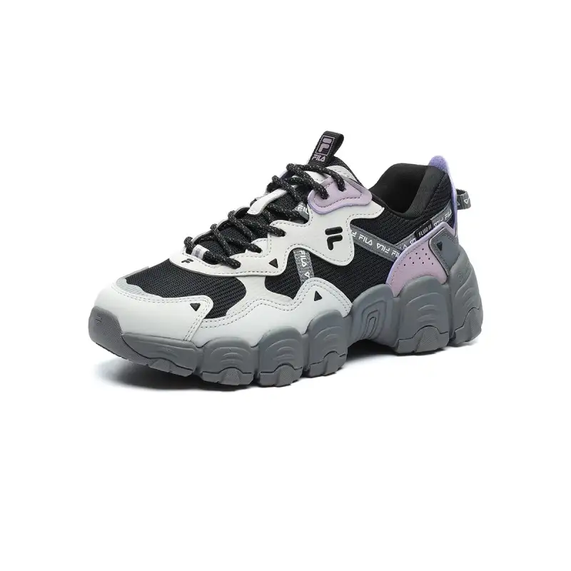 FILA FLUID 3 Textile, Synthetic Leather Lightweight Low top Casual Shoes Women's Black