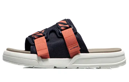 Li Ning Trendy Slide Slippers Men's Blue Red
