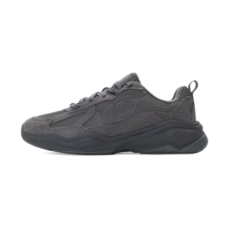 Under Armour Sports Life Collection Cushioning, Wear Resistant Low top Casual Shoes Unisex Dark Gray