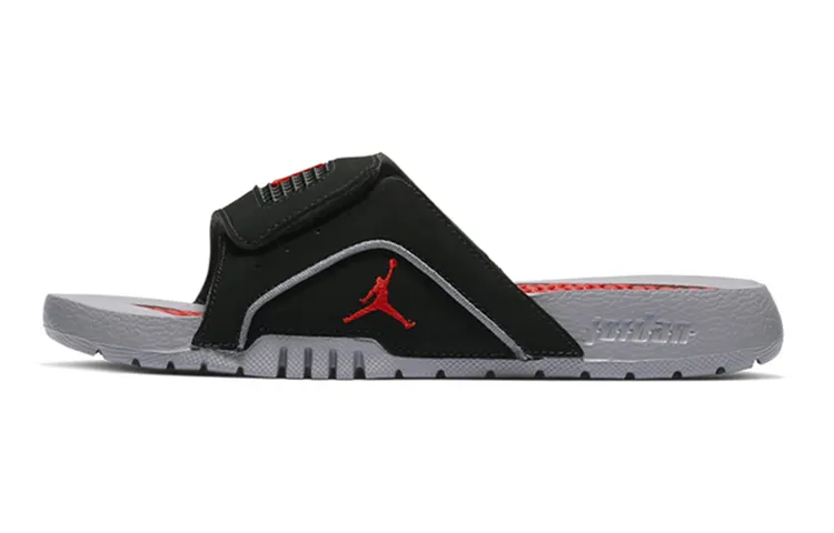 Jordan Hydro 4 Retro Slide GS 'Black Cement Grey'