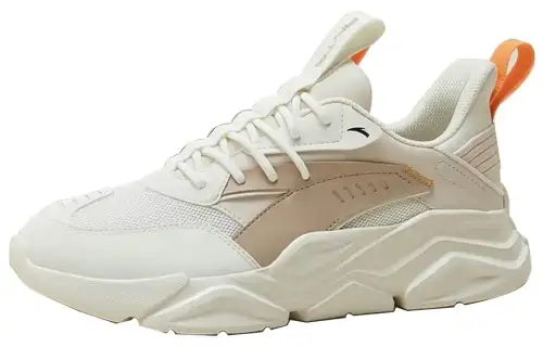 Anta Breathable Low top Casual Shoes Men's White Gray