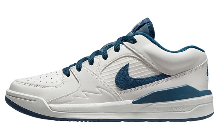 Jordan Stadium 90 \"White Teal\" Synthetic leather, sports comfort, shock absorption and non-slip, low-cut lifestyle shoes, women's model, white and blue