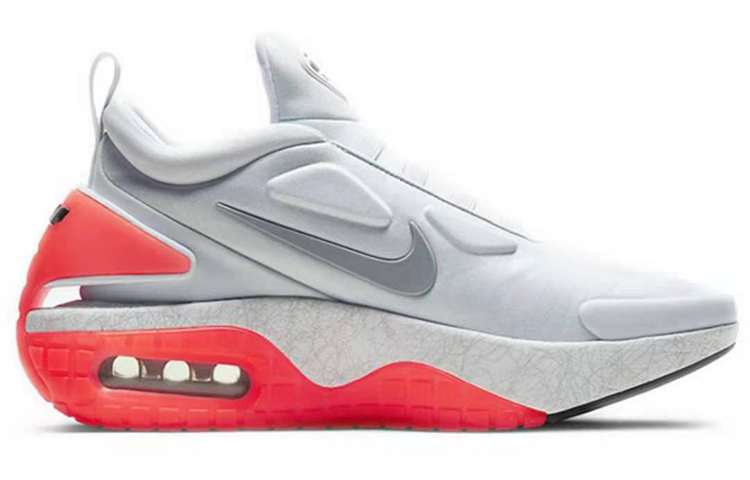 Кроссовки Nike Adapt Auto Max (белые) — 纯铂金/颗粒灰 — фото 2