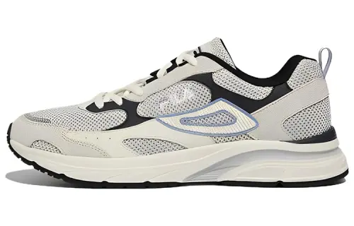 FILA Ray Mesh Abrasion Resistant Lightweight Low top Casual Shoes Unisex Gray Black Korean Style