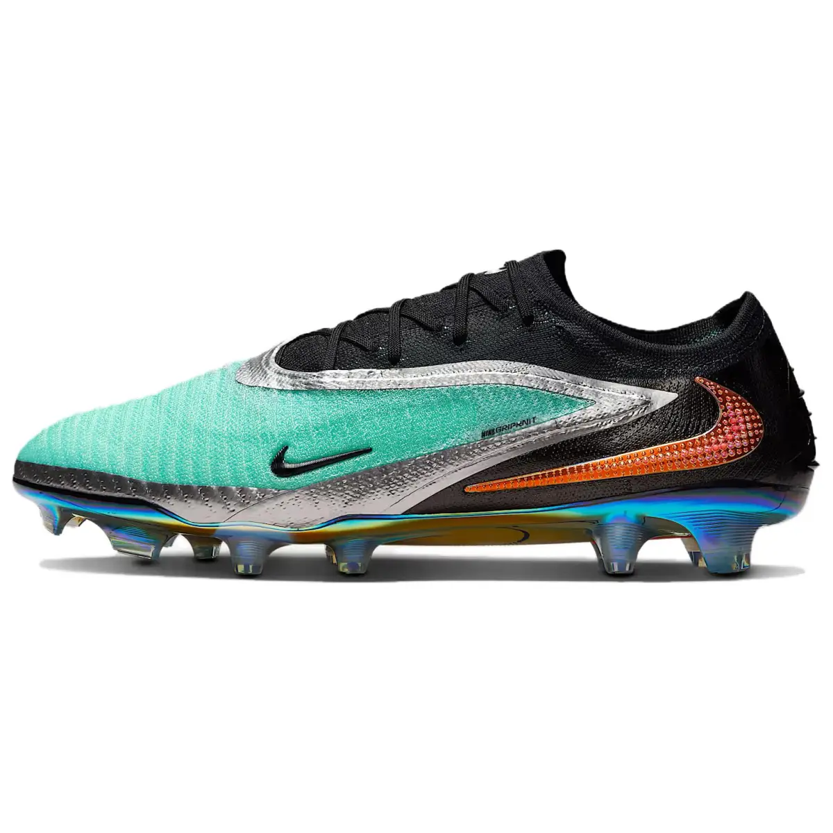 Nike Phantom 6 FG Firm Ground Soccer Shoes Unisex Chrome Black