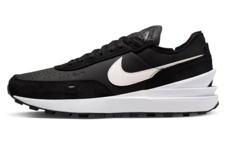 Nike Waffle One Leather Black White