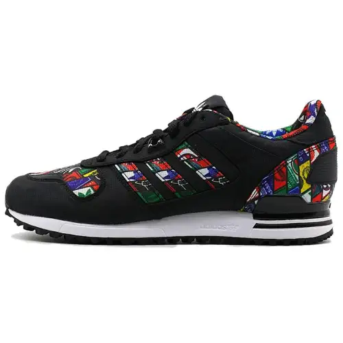 Adidas Originals ZX 700 Slip Resistant Abrasion Resistant Low top Casual Shoes Unisex Black