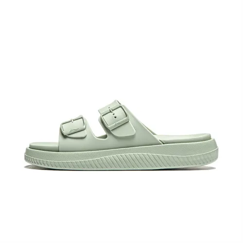 Li Ning Slip Resistant Abrasion Resistant Slide Slippers Men's Green