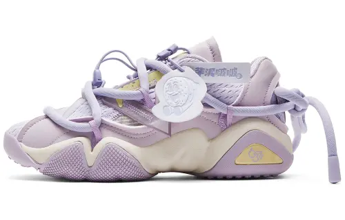 PEAK Taichi 6371 Cushioning Abrasion Resistant Thermal Rebound Low top Casual Shoes Women's Taro Paste Boba