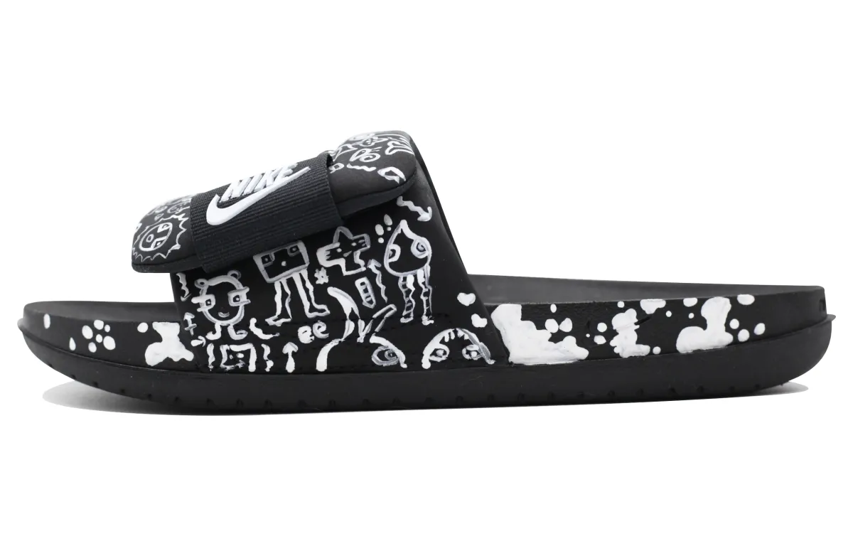Nike Offcourt Slip Resistant Abrasion Resistant Slip Resistant Abrasion Resistant Slide Slipper Unisex Black White