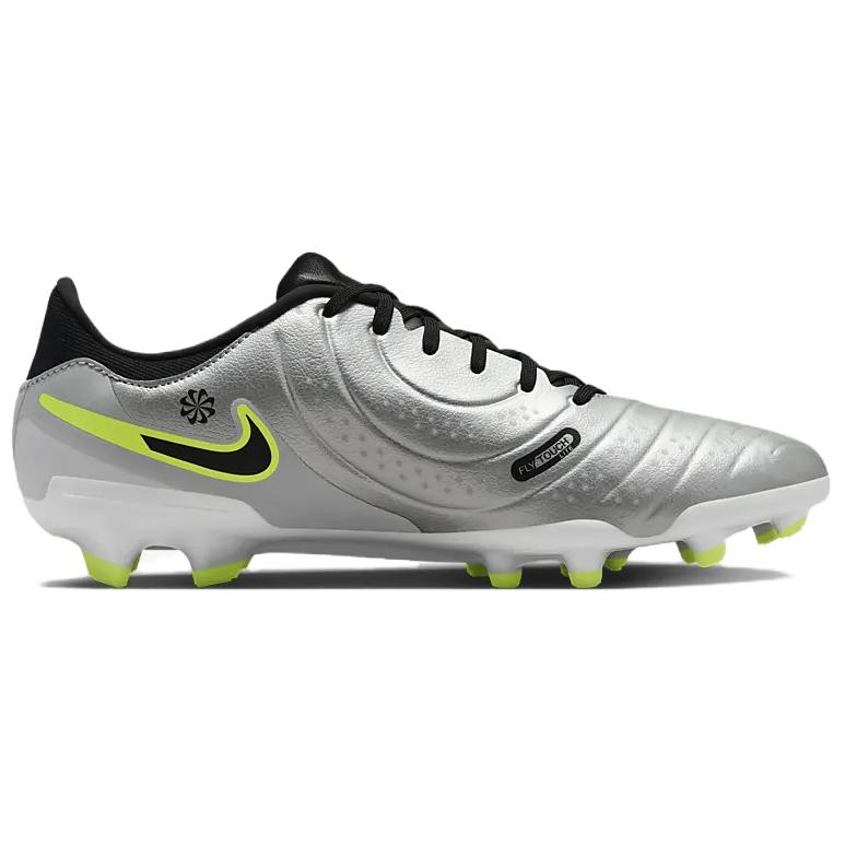 Nike Tiempo Legend 10 Academy Mg Metallic Silver Volt Black