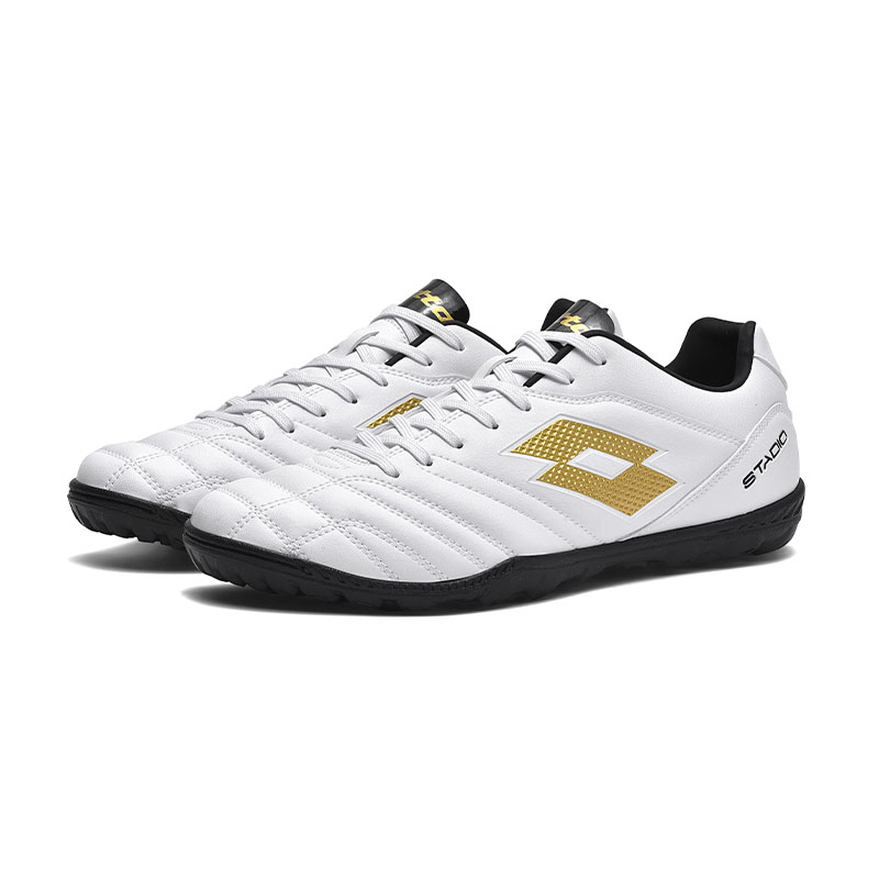 LOTTO TF Turf Coverage Abrasion Resistant Lightweight Soccer Shoes Men’s White
