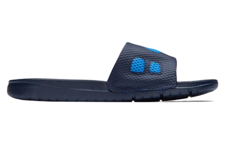Шлепанцы Nike Benassi Solarsoft Slide (черно-синие) — фото 2