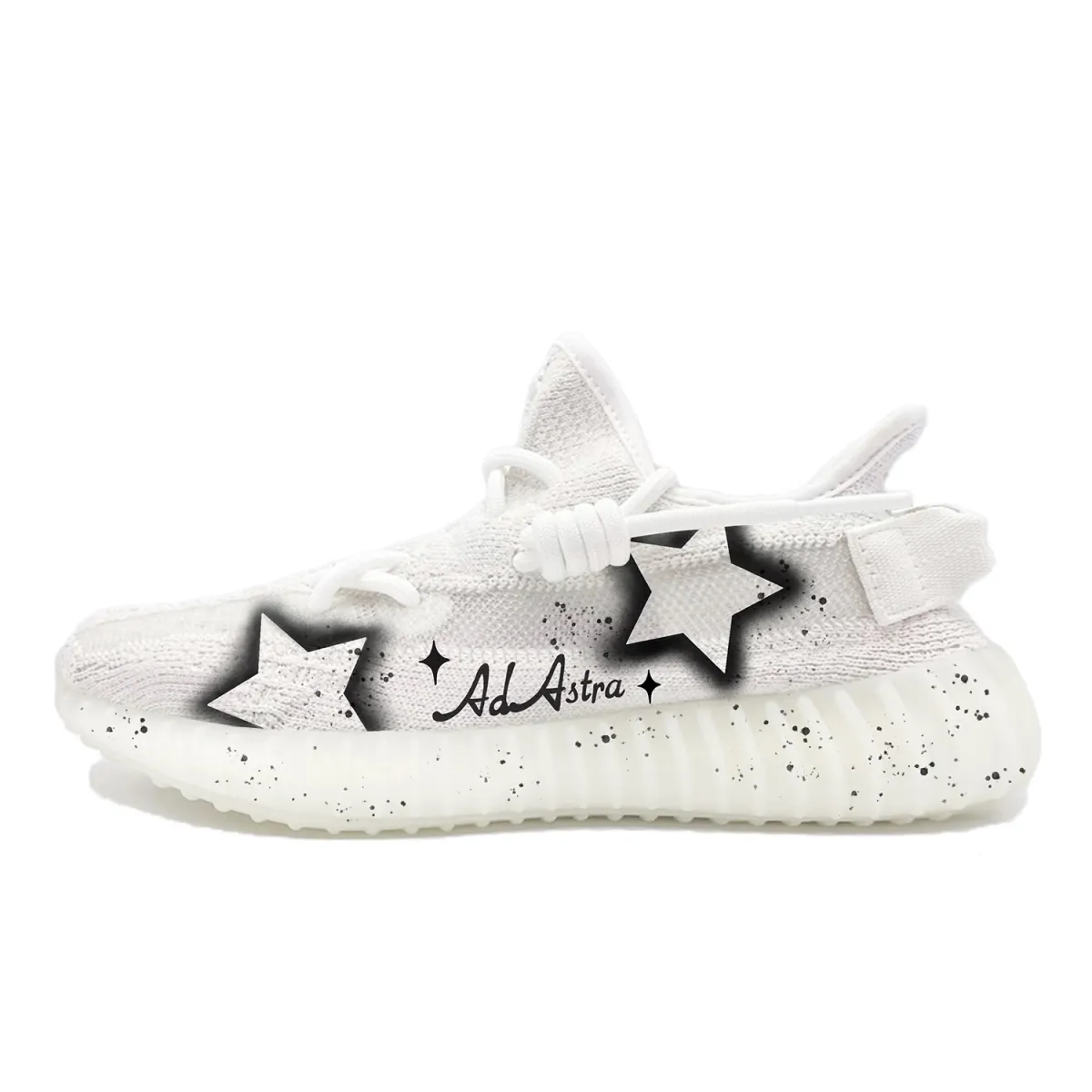 Adidas Originals Yeezy Boost 350 V2 Day Starry Fabric Abrasion Resistant Low top Casual Shoes Unisex White